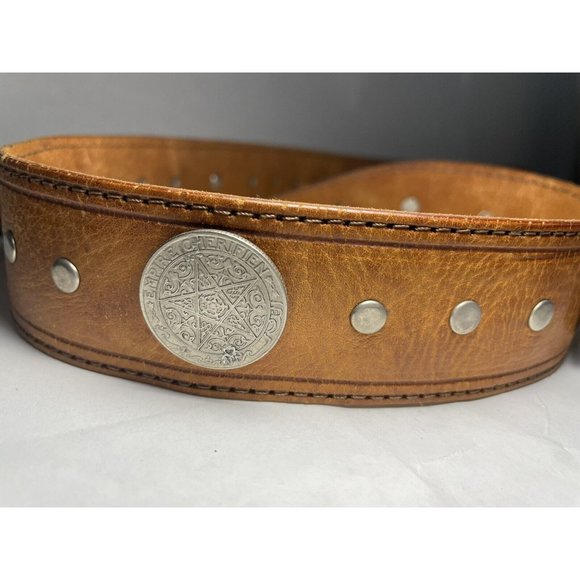 Vintage Cowhide Leather Women\'s Belt with 10 International Coins and Small Bag main image 11